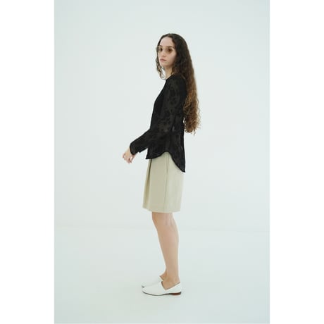 CLANE クラネ “BACK DESIGN FLOWER LACE TOPS” バックデザインフラワーレーストップス