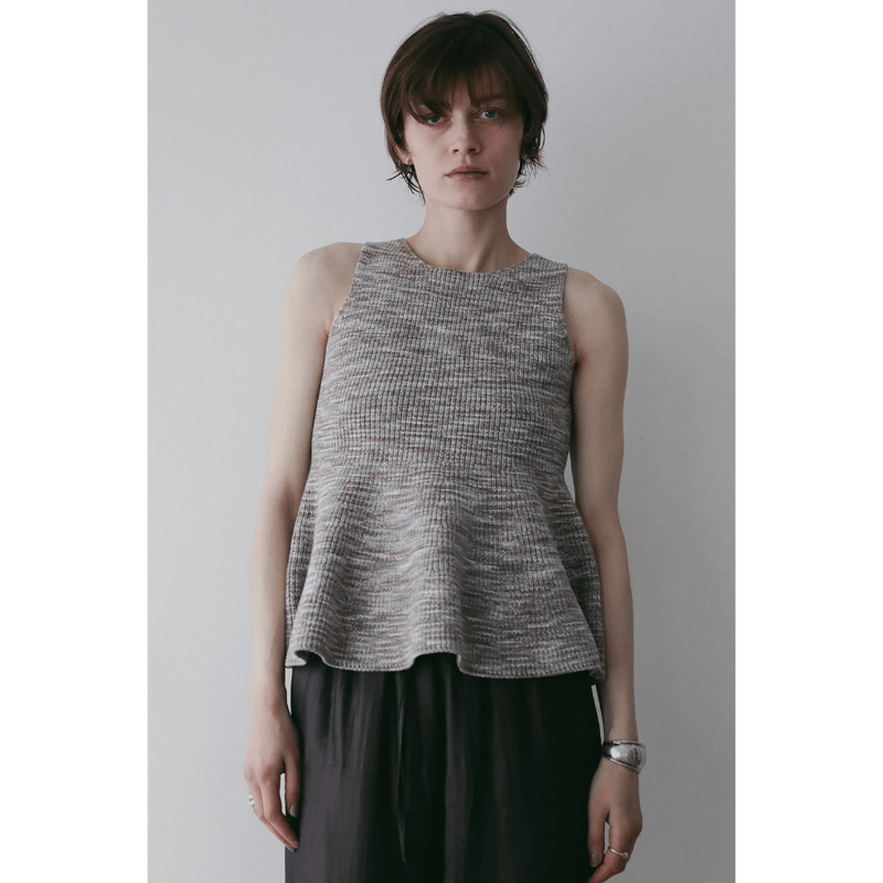 マノフ manof RIB PEPLUM KNIT TOPS RIB PEPLUM KNIT TOPS（その他トップス）｜MANOF（マノフ）の