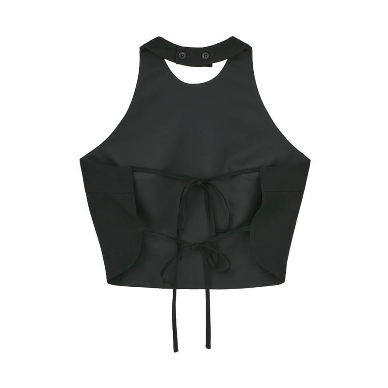 CLANE クラネ “ BACK RIBBON HALTER BUSTIER” バックリボンホ