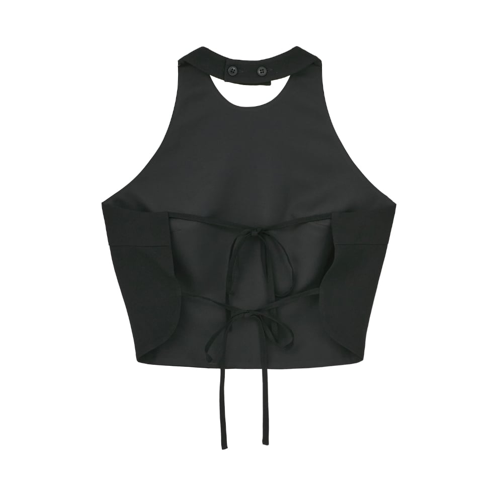CLANE クラネ “ BACK RIBBON HALTER BUSTIER” バックリボンホ