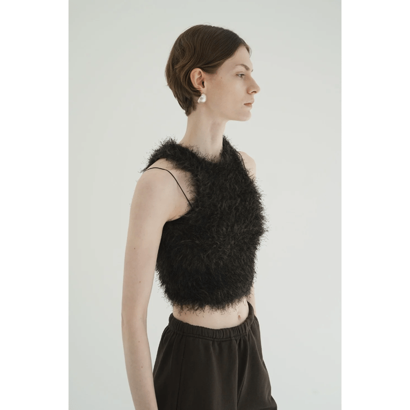 CLANE クラネ “SHAGGY AMERICAN SLEEVE KNIT TOPS” シャ