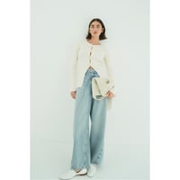 CLANE クラネ “W FACE GOLD BUTTON KNIT TOPS” ダブルフェイスゴールドボタンニットトップス