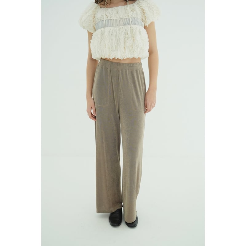 CLANE BRIGHT JERSEY PANTS カジュアルパンツ ベージュ0 CLANE クラネ “BRIGHT JERSEY PANTS” ブライトジャージーパンツ |