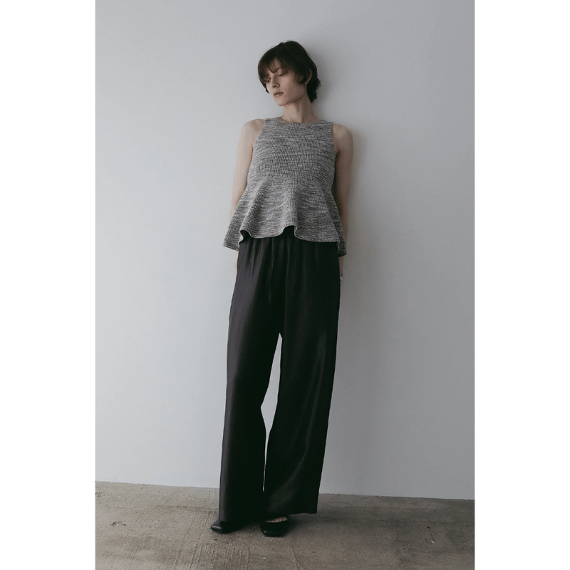 マノフ manof RIB PEPLUM KNIT TOPS RIB PEPLUM KNIT TOPS｜TOPS(トップス)｜MANOF OFFICIAL ONLINE STORE