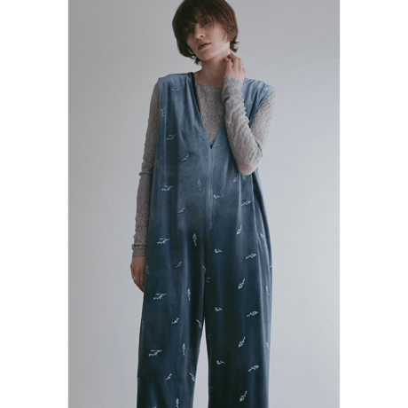 MANOF マノフ “VELOR EMBROIDERY ALL IN ONE” ベロアエンブロイダリーオールインワン