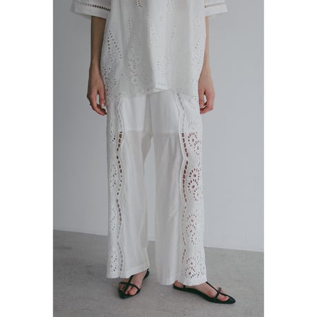 MANOF マノフ “CUT WORK LACE PANTS” カートワークレースパンツ