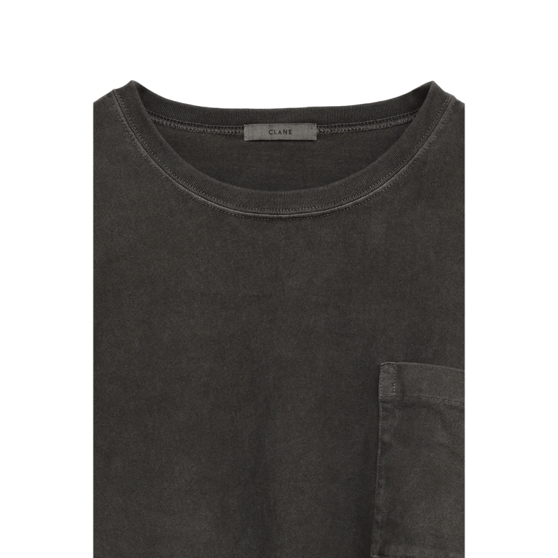 CLANE PIGMENT SHORT TOPS チャコールグレー CLANE - ピグメントショートトップス - PIGMENT SHORT TOPS