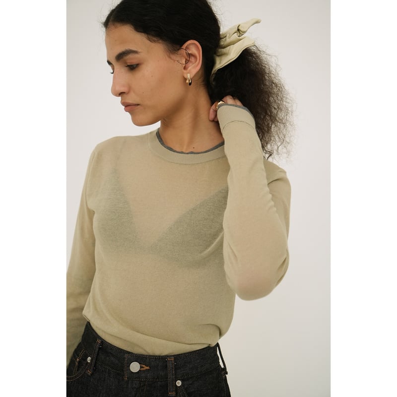 新品　未使用　CLANE クラネ　SHEER CARDIGAN W FACE BICOLOR SHEER CARDIGAN｜TOPS(トップス)｜CLANE