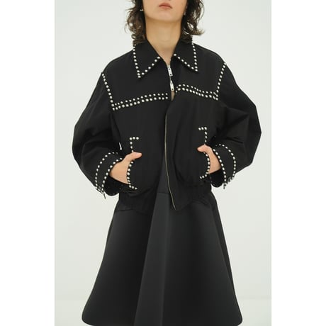 CLANE クラネ “W COLOR STUDDED DRIZZLER JACKET” ダブルカラースタッズドリズラージャケット