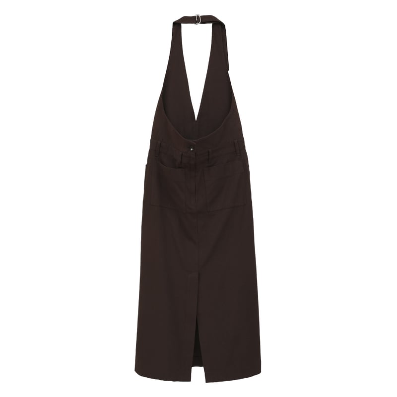 CLANE HALTERNECK LOWWAISTONEPIECE ブラウン　2 CLANE(クラネ)｜HALTER NECK LOW WAIST ONEPIECE/ワンピース