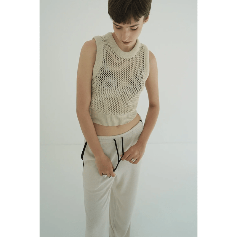 トップス L'Appartement Mesh Knit CLANE クラネ “3D RIB MESH KNIT TOPS” 3ディーリブメッシュ