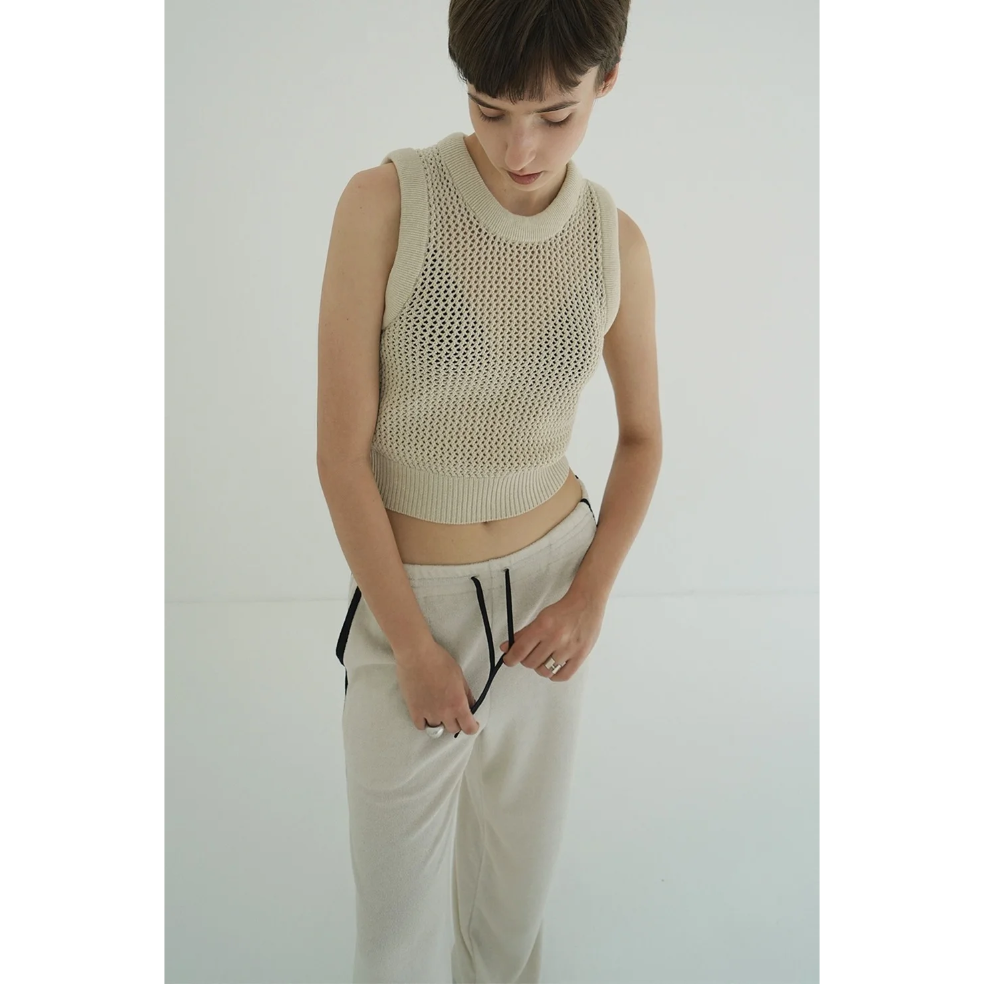 CLANE クラネ “3D RIB MESH KNIT TOPS” 3ディーリブメッシュ