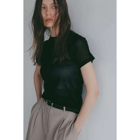 MANOF マノフ “BASIC TULLE T-SHIRT” ベーシックチュールTシャツ
