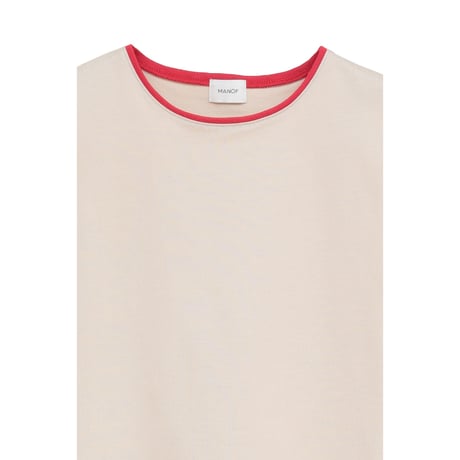 MANOF マノフ “BICOLOR CUT TOPS” バイカラーカットトップス