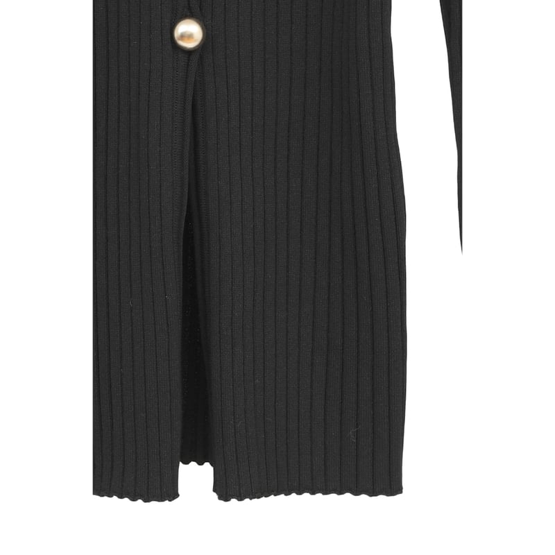 CLANE クラネ “W FACE GOLD BUTTON KNIT TOPS” ダブルフェイ