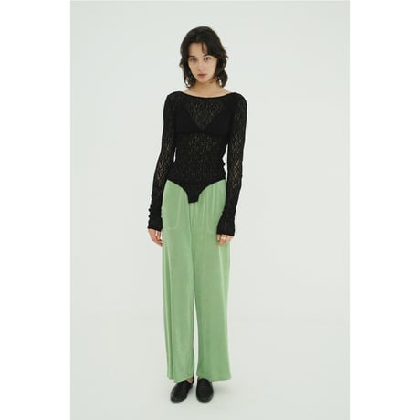 CLANE クラネ “BACK OPEN LACE BODYSUIT” バックオープンレースボディスーツ