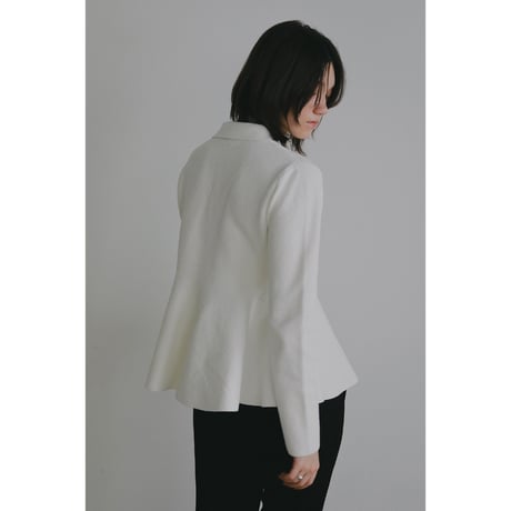 MANOF マノフ “VOLUME PEPLUM KNIT CARDIGAN” ボリュームペプラムニットカーディガン