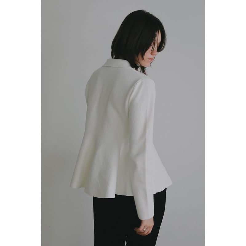 MANOF マノフ “VOLUME PEPLUM KNIT CARDIGAN” ボリュームペプ