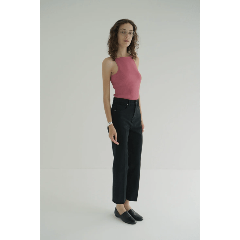 CLANE クラネ “BOAT NECK BACK OPEN KNIT TOPS” ボートネッ