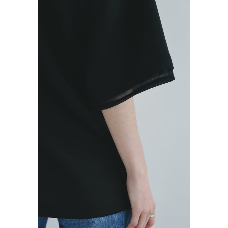 MANOF マノフ “”SHEER NECK CUT TOPS シアーネックカット
