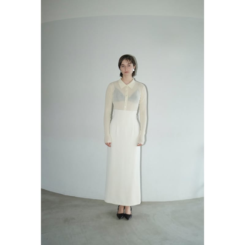 CLANE HIGH WAIST STRAIGHT MAXI SKIRT