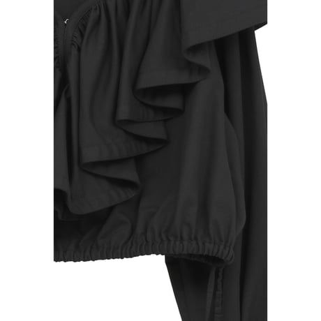 CLANE クラネ “FRILL COLLAR SHORT BLOUSE” フリルカラーショートブラウス