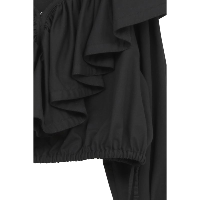 CLANE クラネ “FRILL COLLAR SHORT BLOUSE” フリルカラーショー