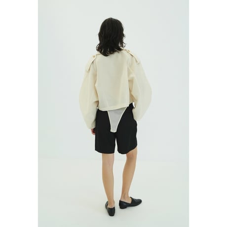 CLANE クラネ “SHEER SHORT TRENCH JACKET” シアーショートトレンチジャケット