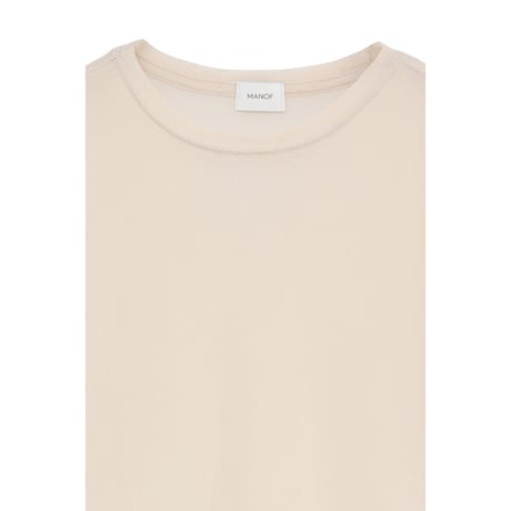 MANOF マノフ “BASIC TULLE T-SHIRT” ベーシックチュールTシャツ