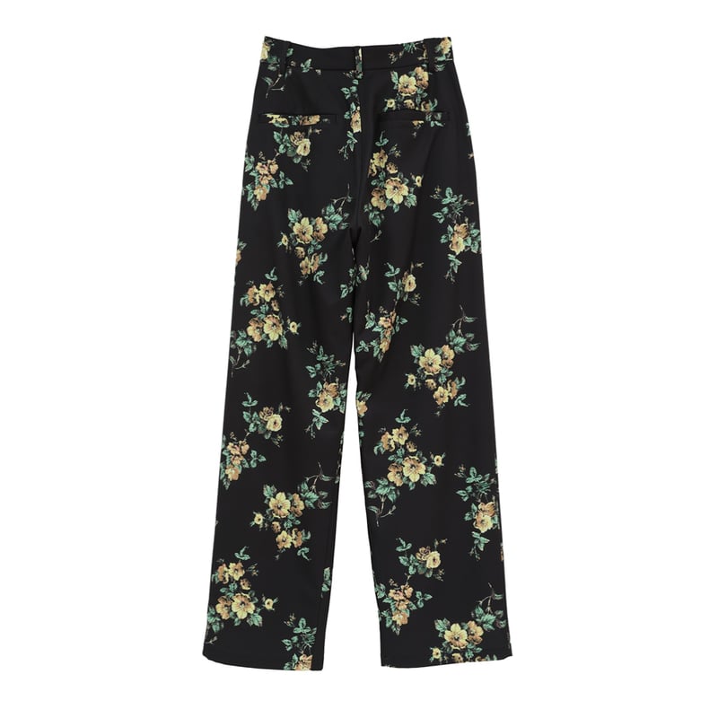 CLANE クラネ ”FLOWER TUCK PANTS” フラワータックパンツ | t / wo