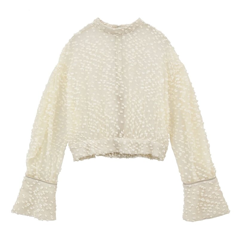 CLANE クラネ “SNOW DOT JACQUARD TOPS” スノードットジャガードト...