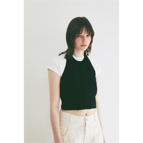 CLANE クラネ “ BACK RIBBON HALTER BUSTIER” バックリボンホルタービスチェ