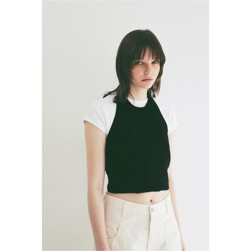CLANE クラネ “ BACK RIBBON HALTER BUSTIER” バックリボンホ