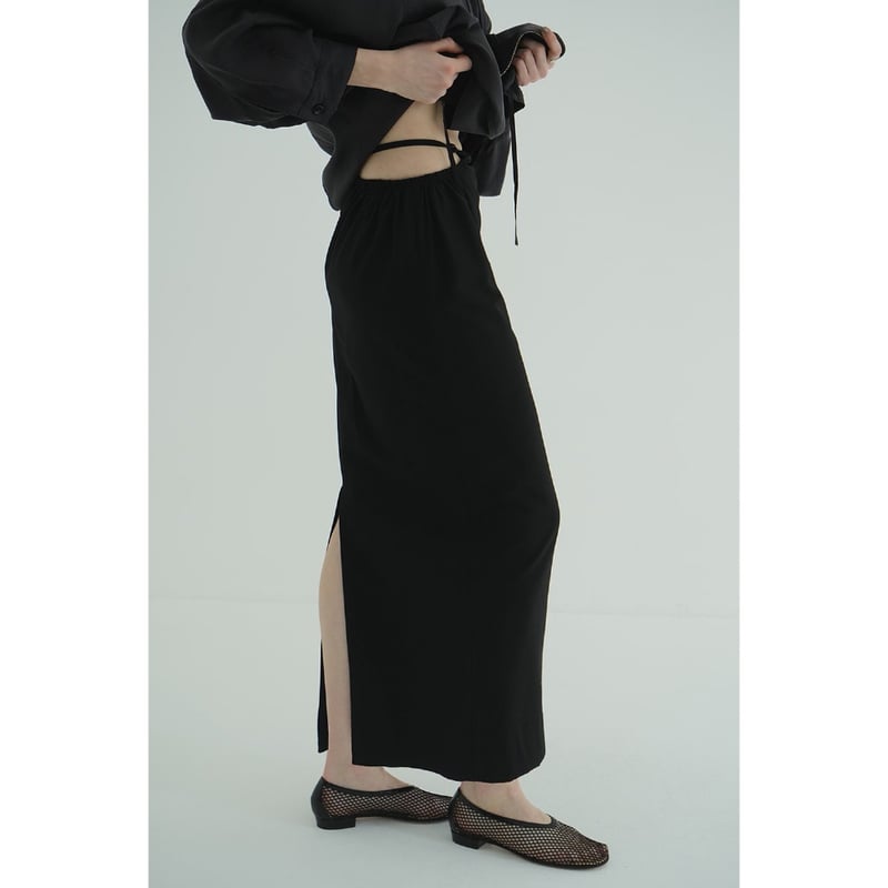 CLANE クラネ “WAIST GATHER HOLE SKIRT” ウエストギャザーホール
