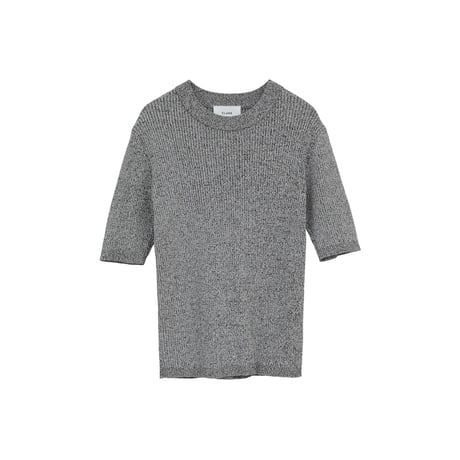 CLANE “H/N HALF SLEEVE RIB KNIT TOPS” ハイネックハーフスリーブリブニットトップス