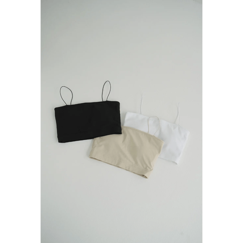 トップス CLANE THIN CORD BANDEAU TOPS White CLANE クラネ “THIN CORD BANDEAU TOPS” シンコードバンドゥ