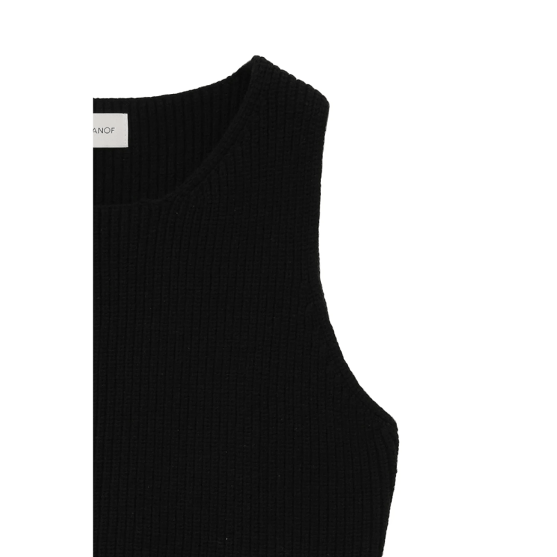 MANOF マノフ “RIB PEPLUM KNIT TOPS” リブペプラムニット