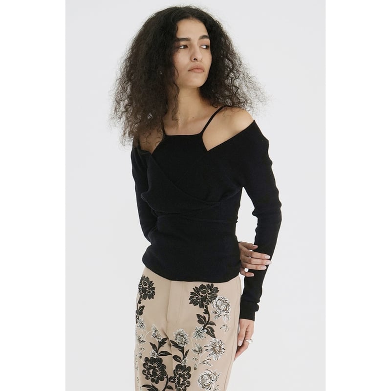 トップス CLANE CAMISOLE SET CACHECOEUR KNIT TOPS CLANE クラネ “CAMISOLE SET CACHECOEUR KNIT TOPS” キ