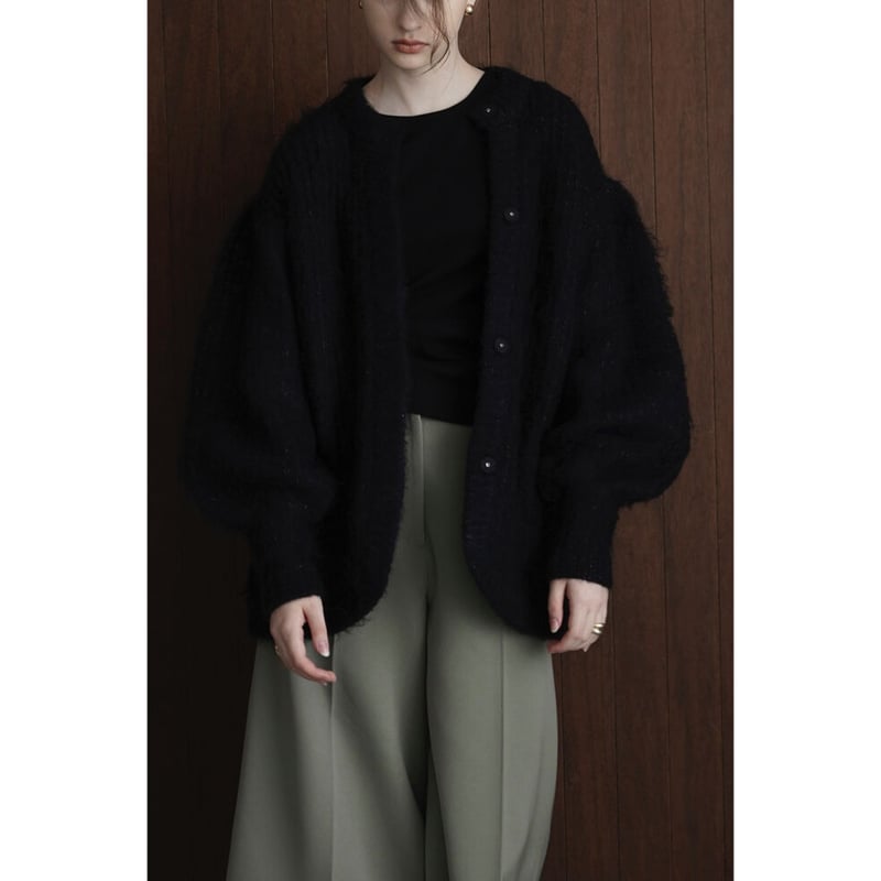 CLANE クラネ “COLOR MOHAIR SHAGGY CARDIGAN” カラーモヘヤ...