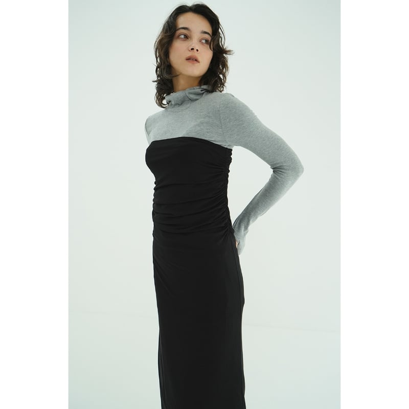 CLANE クラネ “2WAY TULLE GATHERED SKIRT” ツーウェイチュール