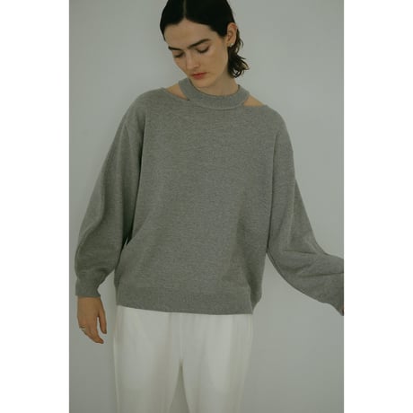 MANOF マノフ “SLIT NECK SWEAT” スリットネックスウェット