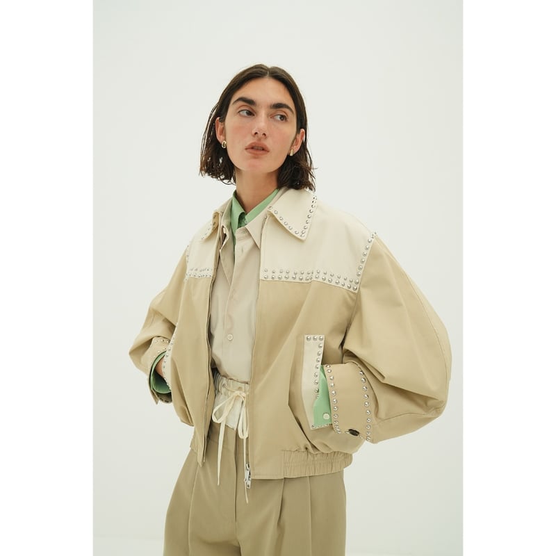 CLANE W COLOR STUDDED DRIZZLER JACKET新品 W COLOR STUDDED DRIZZLER JACKET｜OUTER(アウター)｜CLANE OFFICIAL