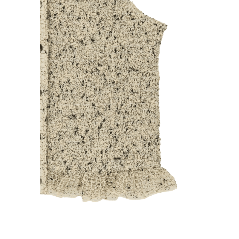 CLANE クラネ “W FACE MIX MESH GATHER N/S TOPS” ダブル