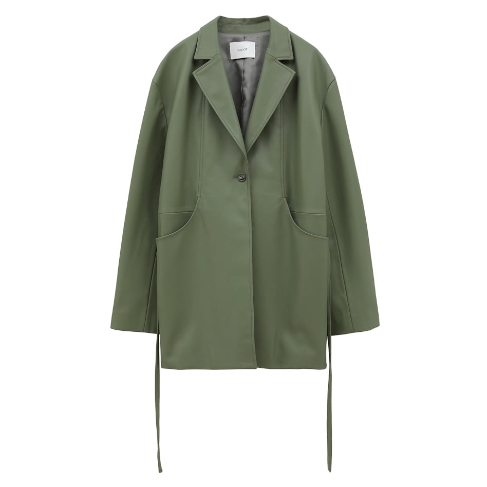 MANOF マノフ “FAUX LEATHER JACKET” フェイクレザージャケット | 