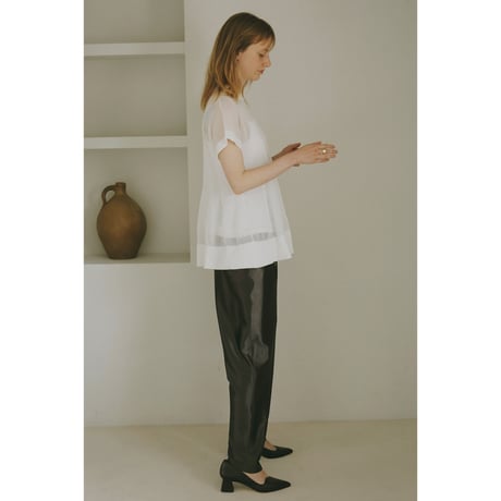 MANOF マノフ “SHEER FLARE KNIT TOPS” シアーフレアニットトップス