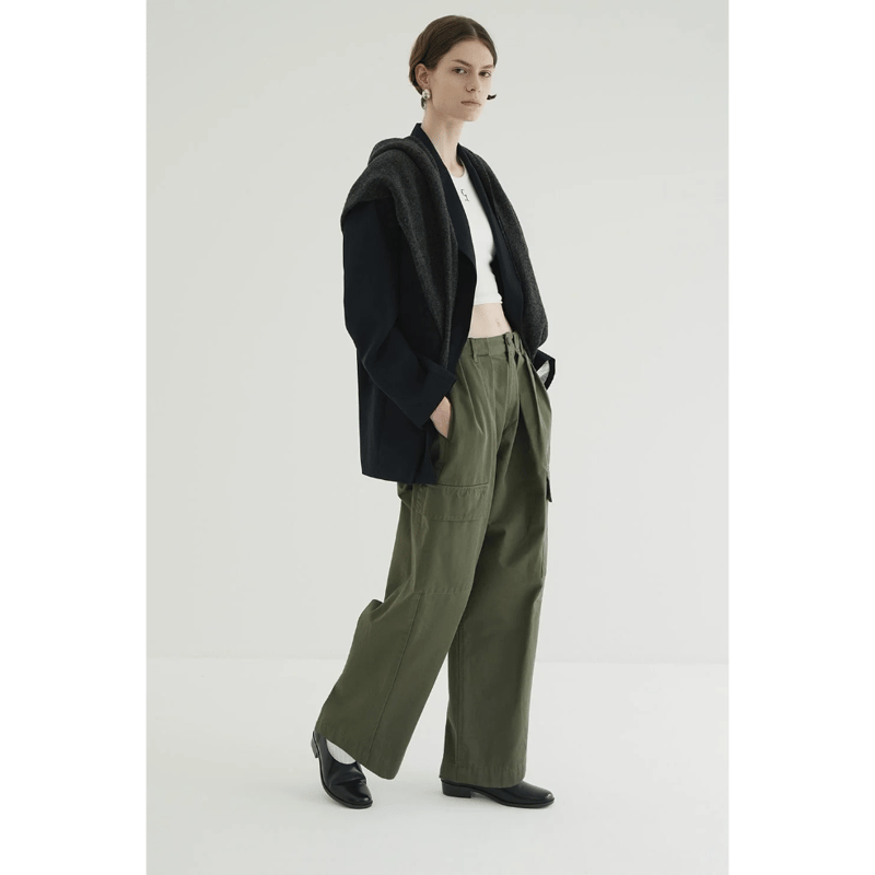 【最終値下げ】CLANE WIDE TUCK WORK PANTS CLANE(クラネ)のWIDE TUCK WORK PANTS通販 | 集英社HAPPY PLUS STORE