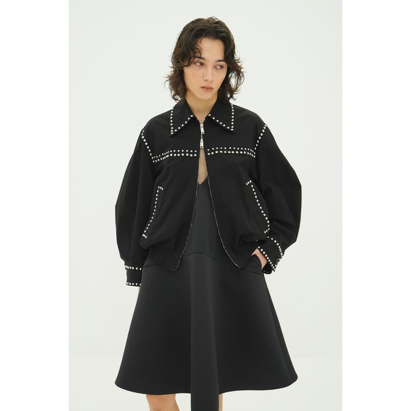 CLANE クラネ “W COLOR STUDDED DRIZZLER JACKET” ダブル