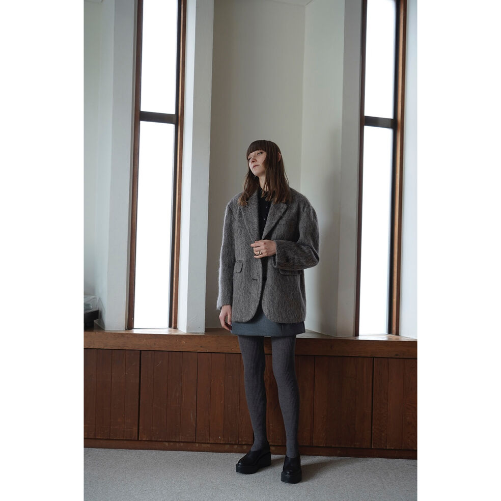 CLANE クラネ “MIX SHAGGY OVER TAILORED JACKET” ミック...