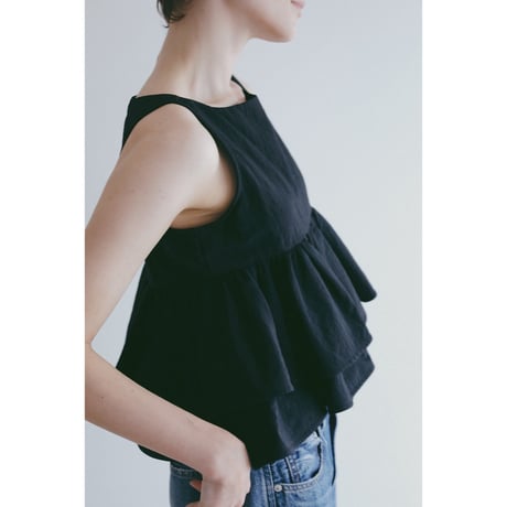 MANOF マノフ “SQUARE TIERED BLOUSE” スクエアティアードブラウス