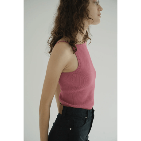 CLANE クラネ “BOAT NECK BACK OPEN KNIT TOPS” ボートネックバックオープンニットトップス
